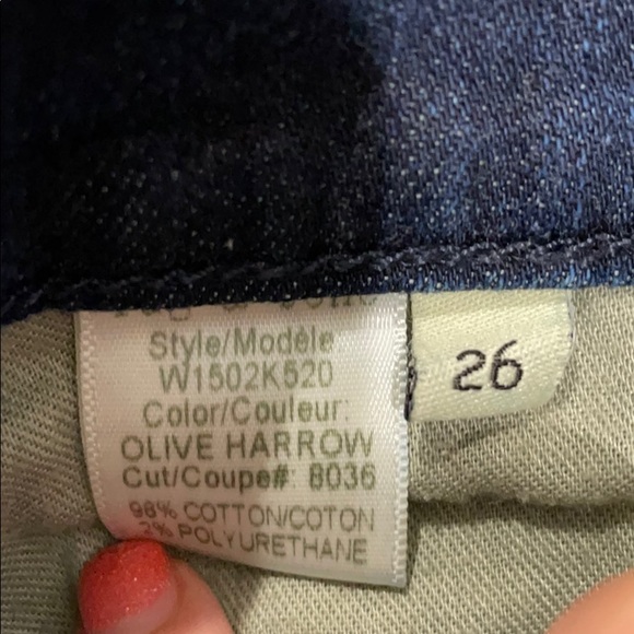 • Rag & Bone • Skinny Jeans Olive Harrow Blue 26 - Picture 3 of 4